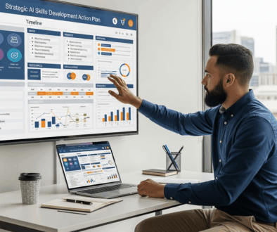 AI skills development action plan for South African professionals in 2026. 7 practical steps from goal setting to certification, application, and career ROI.