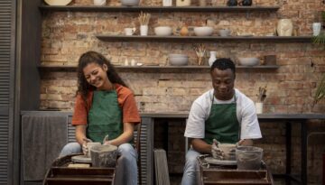 people-doing-pottery-front-view