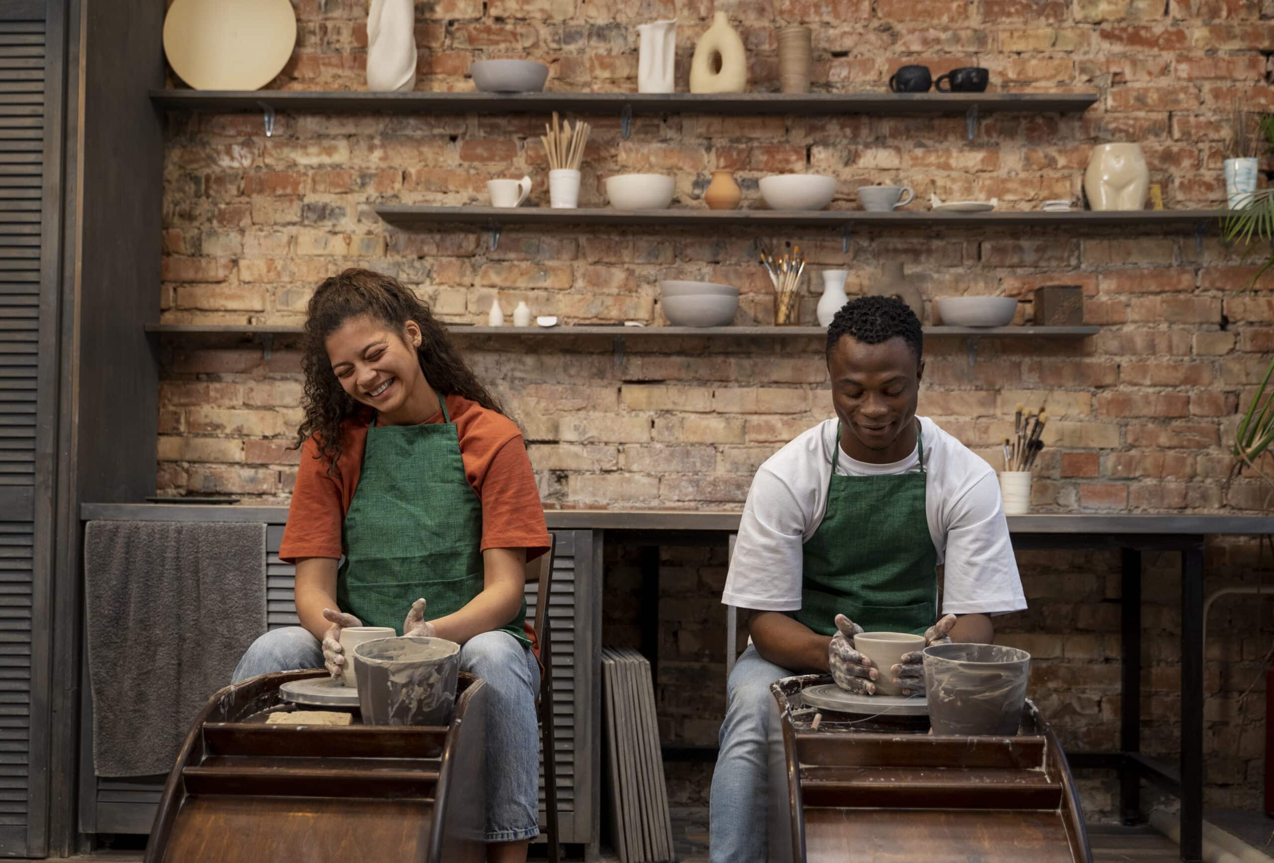 people-doing-pottery-front-view